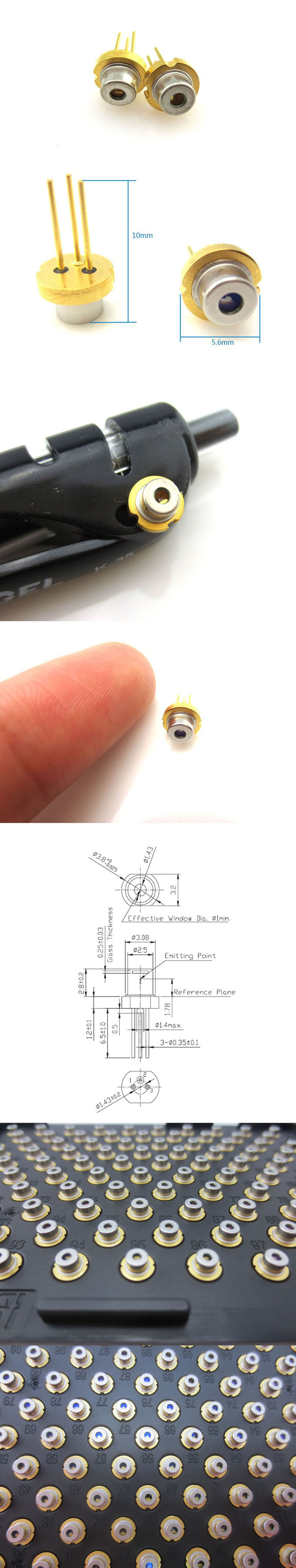 380 nm Ultraviolet Laser Diode