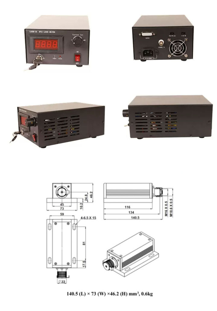 Halfgeleider Groene Lasermodule 520nm