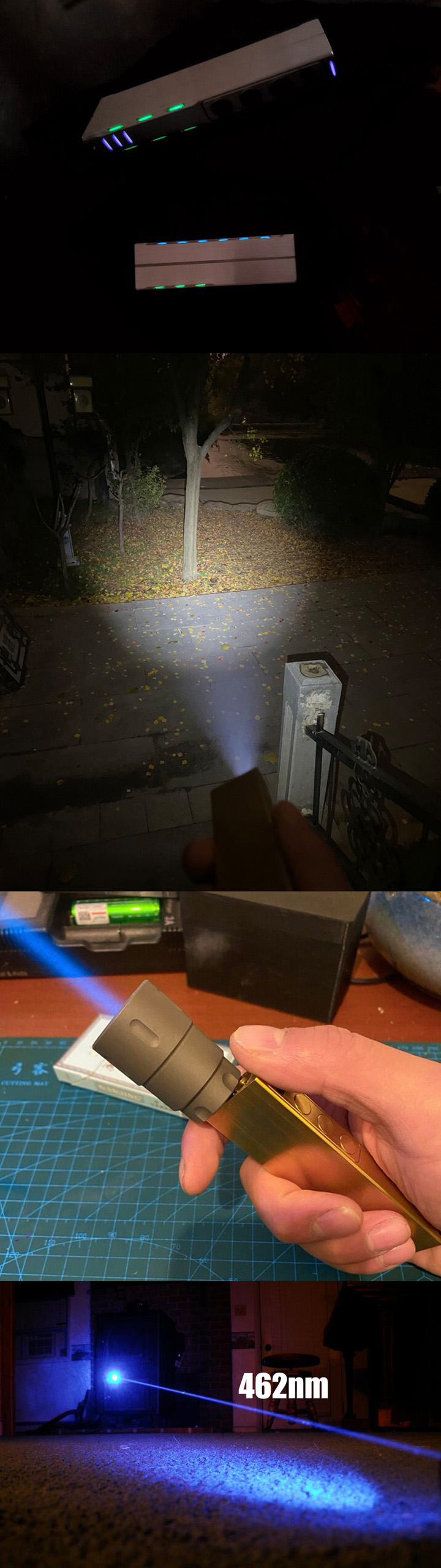 Hemelsblauwe Laserpointer met LED