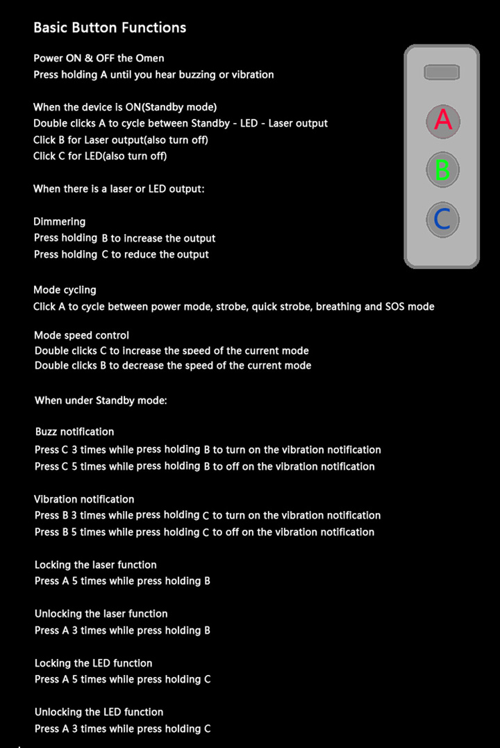 455nm/462nm Laserpointer met LED