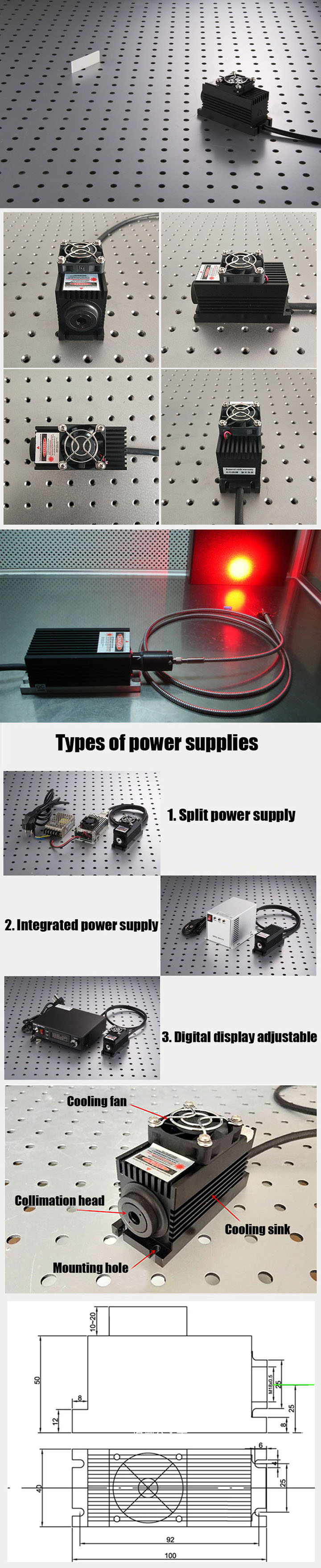 1064nm 1085nm Infrarood DPSS Laser Module